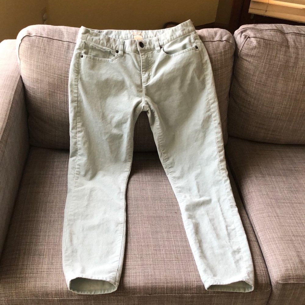 J Crew toothpick corduroy pants